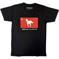 Deftones- Worldwide on a black shirt