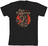 Foo Fighters- Cobra on a black shirt