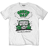 Green Day- Welcome To Paradise on a white shirt