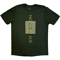 Joy Division- Pulsar & Logo on a military green shirt