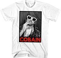 Kurt Cobain- Smoking on a white shirt