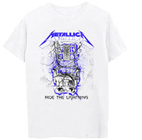 Metallica- Ride The Lightning on a white shirt