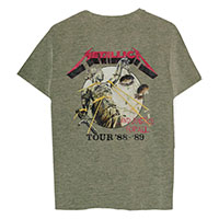 Metallica- And Justice For All '88-'89 Tour on a heather military green shirt