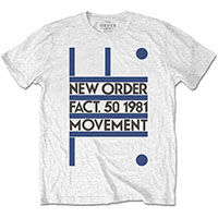 New Order- Movement on a white shirt