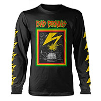 Bad Brains- Capital Strike on a black long sleeve shirt