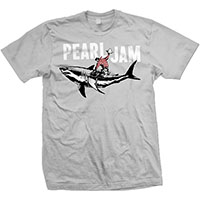 Pearl Jam- Shark Cowboy on a grey shirt