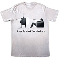 Rage Against The Machine- Won't Do (Shooting Television) on a light grey mineral washed shirt