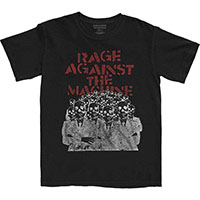 Rage Against The Machine- Skulls Crowd on a black shirt