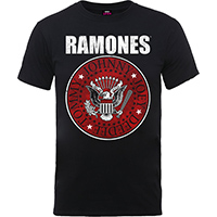 Ramones- Red Presidential Seal on a black shirt