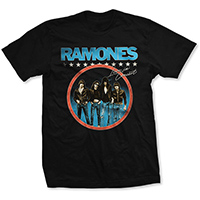 Ramones- Live In Concert on a black shirt