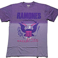 Ramones- Mondo Bizarro on a light/dark purple dip dye shirt