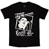 Siouxsie And The Banshees- Eric's Flyer on a black shirt