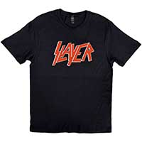 Slayer- Logo on a black shirt