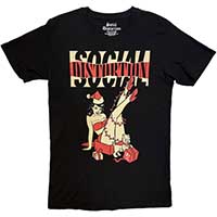 Social Distortion- Holiday Pin Up on a black shirt