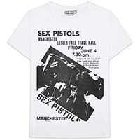 Sex Pistols- Manchester Flyer on a white shirt