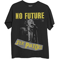 Sex Pistols- No Future (Johnny) on a black shirt