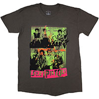 Sex Pistols- Band Pics on a charcoal shirt