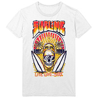 Sublime- Live Love Surf on a white shirt (Sale price!)