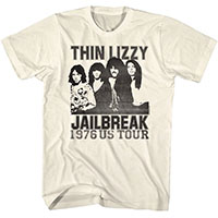 Thin Lizzy- Jailbreak 1976 US Tour on a natural shirt