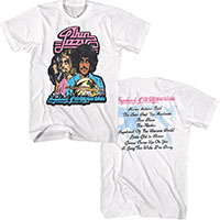 Thin Lizzy- Vagabonds Of The Western World on front & back on a white shirt