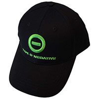 Type O Negative- Symbol & Logo on a black baseball hat