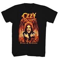 Ozzy Osbourne- Prince of Darkness on a black shirt