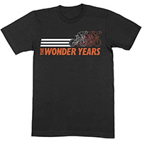 Wonder Years- Bicycles on a black shirt