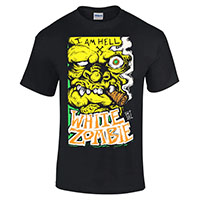 White Zombie- I Am Hell on a black shirt