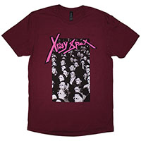 X Ray Spex- 3D Glasses on a maroon shirt