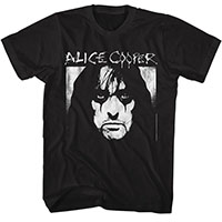 Alice Cooper- White Face on a black shirt