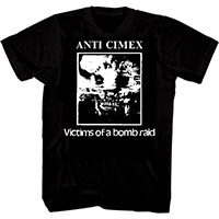 Anti Cimex- Victims Of A Bomb Raid on a black shirt