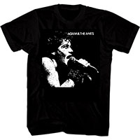 Adam & The Ants- Live on a black shirt