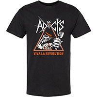 Adicts- Viva La Revolution on a black shirt