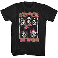Aerosmith- Eat The Rich on a black shirt