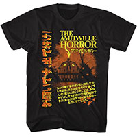 Amityville Horror- Yellow & Orange Japanese Design on a black shirt