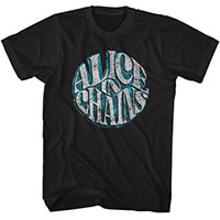 Alice In Chains- Circle Logo on a black shirt