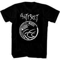 Antisect- Grain on a black shirt