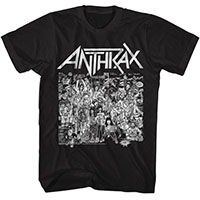 Anthrax- No Frills on a black shirt