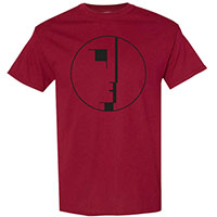 Bauhaus- Face on a cardinal shirt