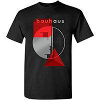 Bauhaus- Dada Face & Logo on a black shirt