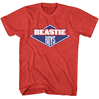 Beastie Boys- Logo on a heather red shirt