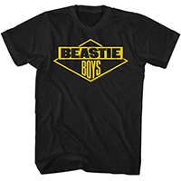 Beastie Boys- Yellow Logo on a black shirt