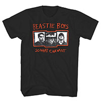 Beastie Boys- So What Cha Want on a black shirt