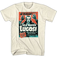 Dracula- In Person on a natural shirt