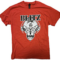 Blitz- Skull on a red shirt