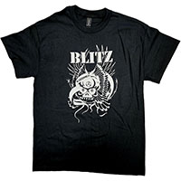 Blitz- Warriors (Skull) on a black shirt