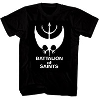 Battalion Of Saints- Bat on a black shirt