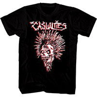 Casualties- Skull on a black shirt