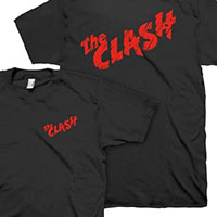 Clash- Logo on front & back on a black shirt