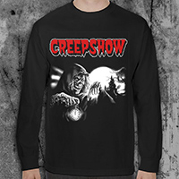 Creepshow- Crypt Keeper on a black LONG SLEEVE shirt (Sale price!)